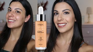 NEW LOreal True Match Hyaluronic Tinted Serum Review amp Demo [upl. by Lucrece513]