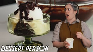 Decadent Hot Fudge Recipe  Perfect for Summer and Anytime  Claire Saffitz [upl. by Segalman]