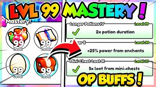 FINALLY GETTING LVL 99 MASTERY in PET SIMULATOR 99 Roblox [upl. by Segroeg912]