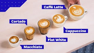 All Espresso Drinks Explained Cappuccino vs Latte vs Flat White and more [upl. by Violette]