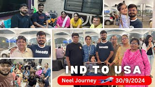 INDIA TO USA TRAVEL VLOG 202425  Hardest goodbye  Journey from India to America  Immigration [upl. by Atsahs]