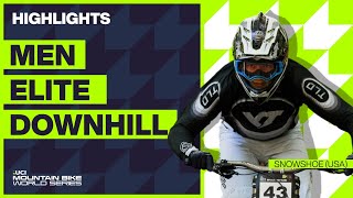 Snowshoe  Men Elite DHI Highlights  2023 UCI Mountain Bike World Cup [upl. by Hugo316]