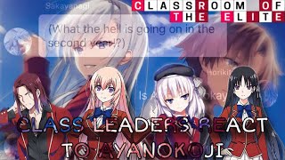 Class Leaders React To Ayanokoji Pt4  Texting Story  Text Reaction [upl. by Mihcaoj]