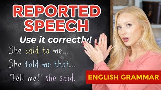 REPORTED SPEECH in English  Indirect Speech  Reported Speech  Direct Speech  Free PDF amp Quiz [upl. by Urbannal]