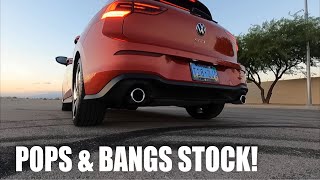 20222023 MK8 GTI Stock Exhaust Sound  Cold Start Launch Revs [upl. by Htesil260]