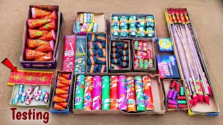 Diwali Unique Crackers Testing 2024  Diwali Stash testing  पटाखे टेस्टिंग 🤗 [upl. by Boycey]