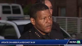 LIVE  SFPD is giving an update after 49ers rookie Ricky Pearsall was shot on Saturday [upl. by Celtic]