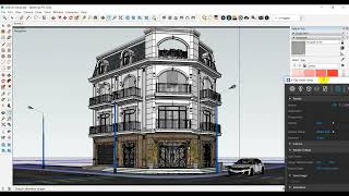 Thực hành Render Ngoại thất tân cổ điển bằng Vray Sketchup Full từ AZ [upl. by O'Callaghan]