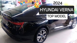 NEW HYUNDAI VERNA TOP MODEL 2024 BLACK verna hyundai [upl. by Sly]