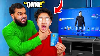 POSSESSED Little Brother STOLE My Credit Card To Buy VBucks FORTNITE [upl. by Atok]