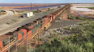 BHP Iron ore train Port Hedland Western Australia [upl. by Goat]