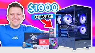 Best 1000 Gaming PC Build Right Now 😄 Full Build Guide w 1440p Benchmarks [upl. by Lankton]