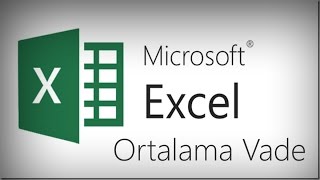 Excel İle Ortalama Vade Hesaplama [upl. by Guenevere857]