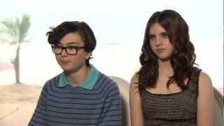 Jason Schwartzman Jared Gilman and Kara Hayward talk Moonrise Kingdom [upl. by Akihc]