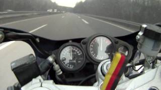 Yamaha FZR 1000 0250 kmh in 1080p [upl. by Lindner]