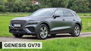 Erste Fahrt im 2022 Genesis GV70 Der Beste in seiner Klasse  Review Fahrbericht Test [upl. by Atinod]