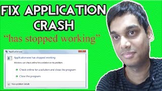 How to fix exe has stopped working  appcrash solved win 7 8 10  Hindi [upl. by Dranal]