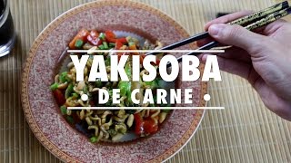 Como Fazer Yakisoba FÁCIL de Carne  Culinária Japonesa  Receita Prática  Gourmet a dois [upl. by Acina]