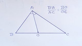 ANGEL BISECTOR THEOREMDERIVATION TRIANGLE MATHS [upl. by Notnerb632]