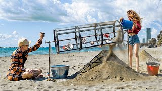 Ecoteam in Action to Clean the Beaches♻️ [upl. by Ardnaz]