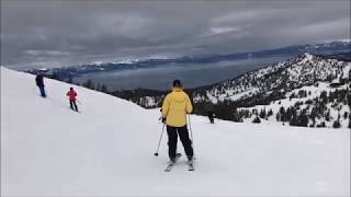 Heavenly Lake Tahoe California Fantastic Beautiful Skiing April 2019 [upl. by Anitsyrc924]