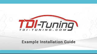 TDITuning Example Installation Guide [upl. by Terbecki249]