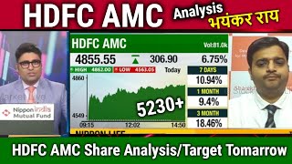 HDFC AMC share latest newshdfc amc stock analysisprice target tomorrow dividend 2024 [upl. by Ihsorih]