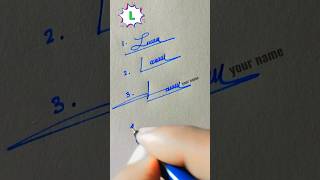 L letter stylish signature।।।handwriting art viralvideo [upl. by Rycca]