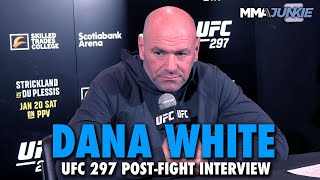 Dana White Thinks Sean Strickland Beat Dricus Du Plessis But Wont Do Immediate Rematch  UFC 297 [upl. by Dewar]