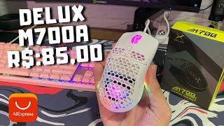 Delux  Mouse gamer M700A  Menos de 100 Reais [upl. by Neitsirhc325]