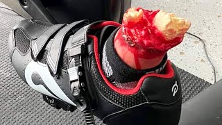 How to Unclip Peloton shoes from Peloton Bike Pedals  clipping in and clipping out Peloton cleats [upl. by Leitman228]