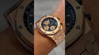 Audemars Piguet Royal Oak Offshore Chronograph Rose Gold Blue Dial “Brick” 26238OROO2000OR01 [upl. by Jacynth]