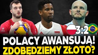 JESTEŚMY W ĆWIERĆFINALE IGRZYSK OLIMPIJSKICH POLSKA 32 BRAZYLIA  BĘDZIE MEDAL siatkówka [upl. by Midis270]