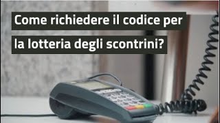 Codice lotteria degli scontrini come si richiede [upl. by France366]