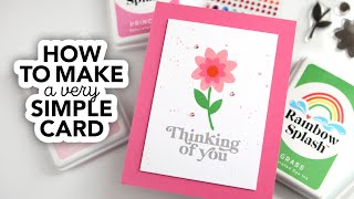 New to cardmaking Heres how to make a very simple card [upl. by Ratib]