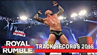 WWE RUMBLE RUMBLE 2018  ENTRANTS TRACK RECORDS [upl. by Nalced]