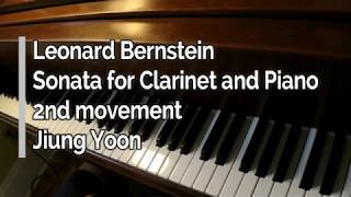 Piano part  Bernstein Sonata for Clarinet and Piano Second movement [upl. by Otecina44]