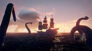 Sea of thieves Full Kraken Fight No commentary [upl. by Tocs727]