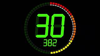 Circle 60 second timer  v 324   digital  music [upl. by Eekorehc]