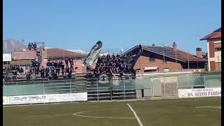 ULTRAS LAQUILA in trasferta13032022 inizio partita [upl. by Ynabe]