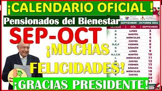 🥳🤑CALENDARIO OFICIAL BIMESTRE SEPTIEMBRE OCTUBRE ¡muchas felicidades Pensionados🥳🤑 [upl. by Lleryd510]