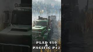 Plad 450 amp Pacific P12 snowrunner truck [upl. by Kalila574]