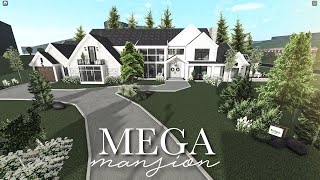 MEGA MANSION BLOXBURG SPEEDBUILD  6 bedrooms [upl. by Celle95]