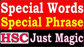 Special WordsPhrase Tricks HSC  HSC Special Words And Phrases Shortcut Technique  No Rule [upl. by Adnohr881]