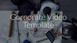 Corporate Video Template Editable [upl. by Yrhcaz]