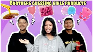 Quizzing my brothers on Female Products 🙈epic answers😂 [upl. by Audrit]