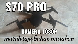 S70 pro mini drone test terbang kwalitas kamera 1080p sungai lematang lumayan hendranandradrone [upl. by Nylteak]