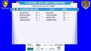 WA Premier Cricket  Mens Second Grade  Round 8  ClaremontNedlands v Wanneroo  Day 1 [upl. by Fabria]