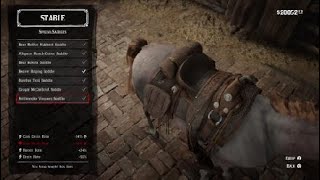 Red Dead Redemption 2All trapper saddles showcase [upl. by Yerot250]