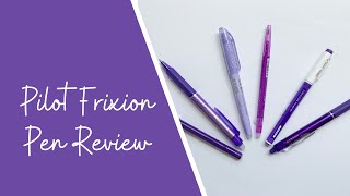 Give Me All the Pens  Pilot Frixion Erasable Pen Review [upl. by Ahl]